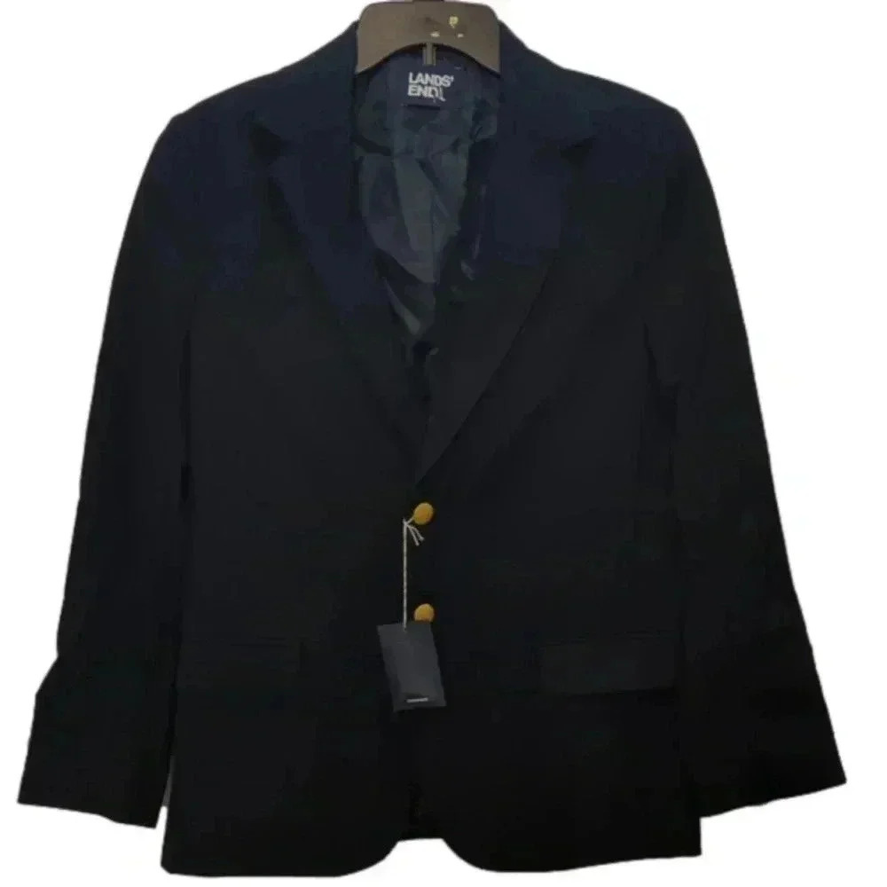Lands' End School Uniform Hopsack Blazer